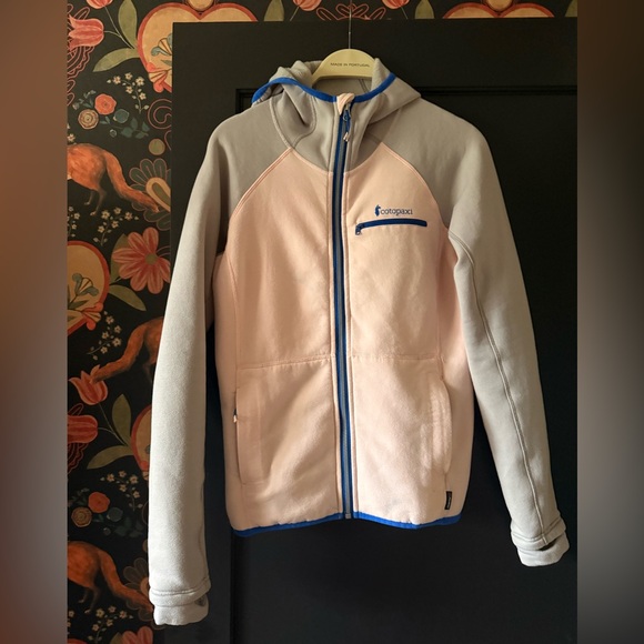 cotopaxi Tops - Cotopaxi Women’s Sambaya Hoodie Pink Gray Blue Fleece Outdoor Hiking Medium